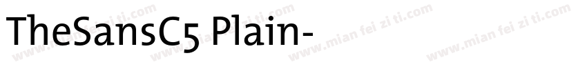 TheSansC5 Plain字体转换